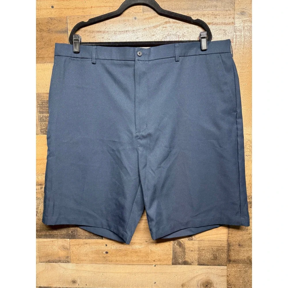 NWT Ben Hogan Performance Mens Golf Shorts Flat‎ Front Navy Blue 44 ZEFB98NB